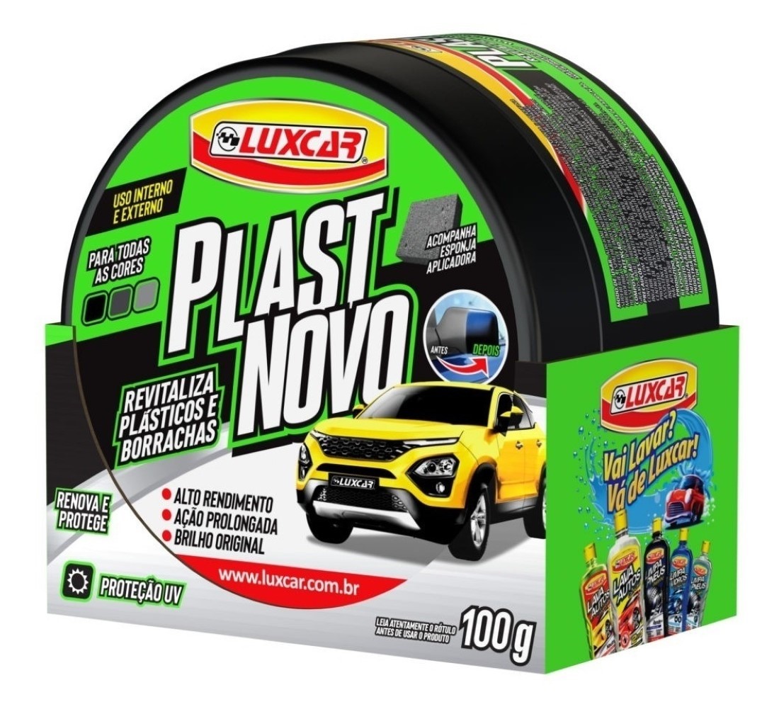 RENOVADOR DE PLÁSTICOS E BORRACHAS EM PASTA LUXCAR AUTOMOTIVO