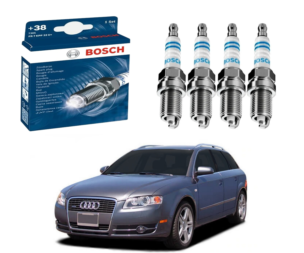  VELAS IGNIÇÃO BOSCH AUDI A4 AVANT 1.8 20V 2007 A 2009