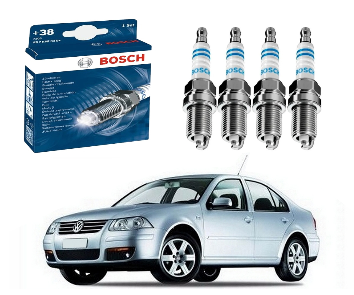  VELAS IGNIÇÃO BOSCH VOLKSWAGEN BORA 2.0 8V 2007 A 2008