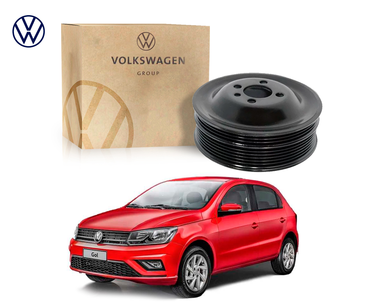  POLIA DO VIRABREQUIM ORIGINAL VOLKSWAGEN GOL 1.0 2022 A 2023