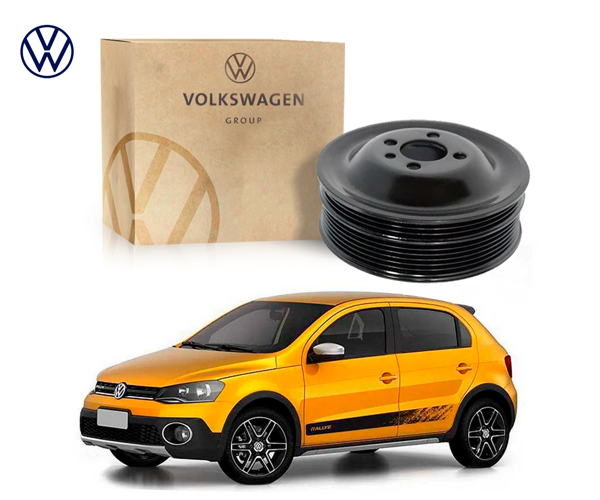  POLIA DO VIRABREQUIM ORIGINAL VOLKSWAGEN GOL RALLYE 1.6 2014 A 2015