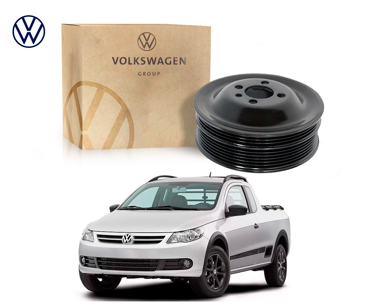  POLIA DO VIRABREQUIM ORIGINAL VOLKSWAGEN SAVEIRO 1.6 2009 A 2012