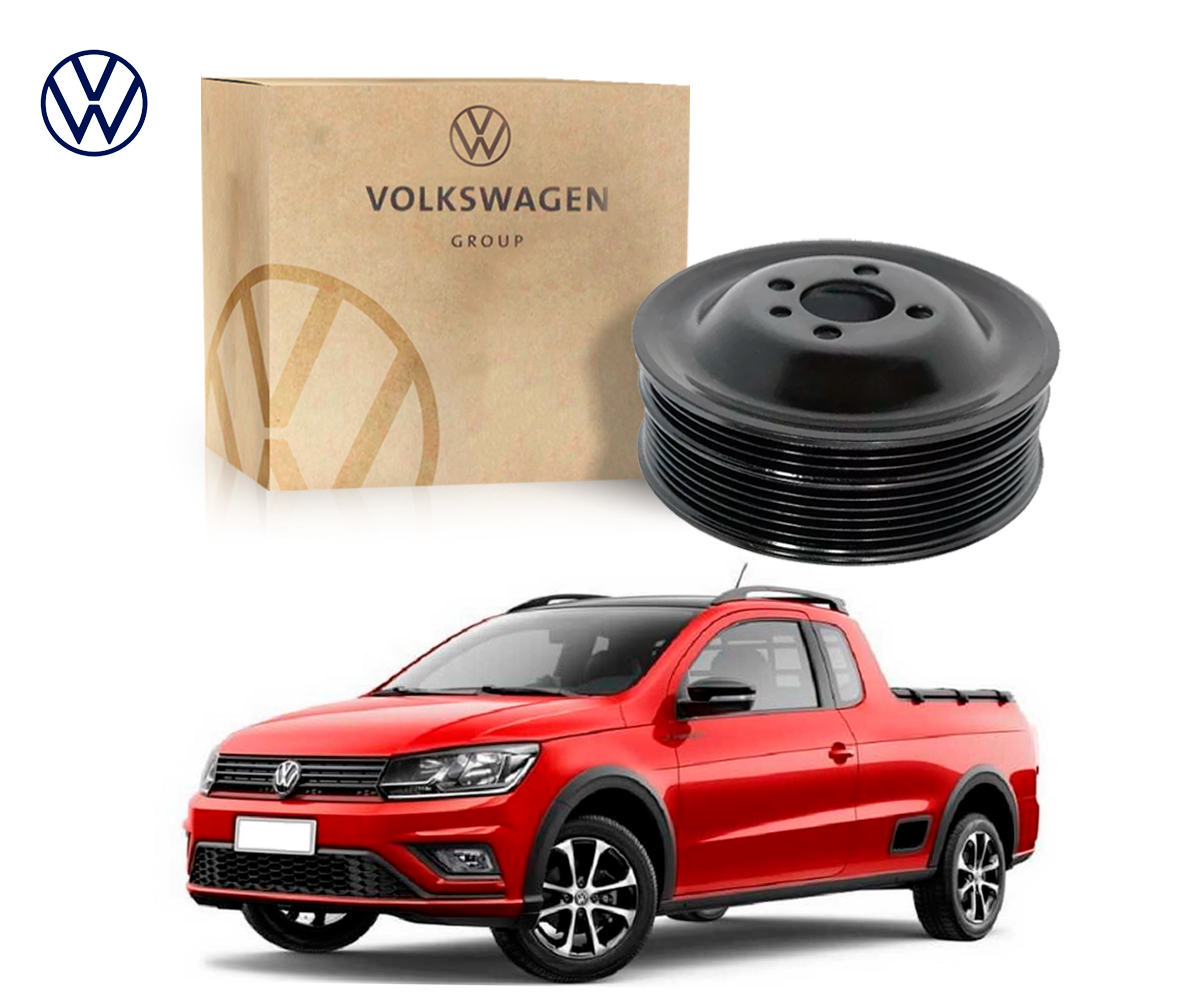  POLIA DO VIRABREQUIM ORIGINAL VOLKSWAGEN SAVEIRO 1.6 2018 A 2020