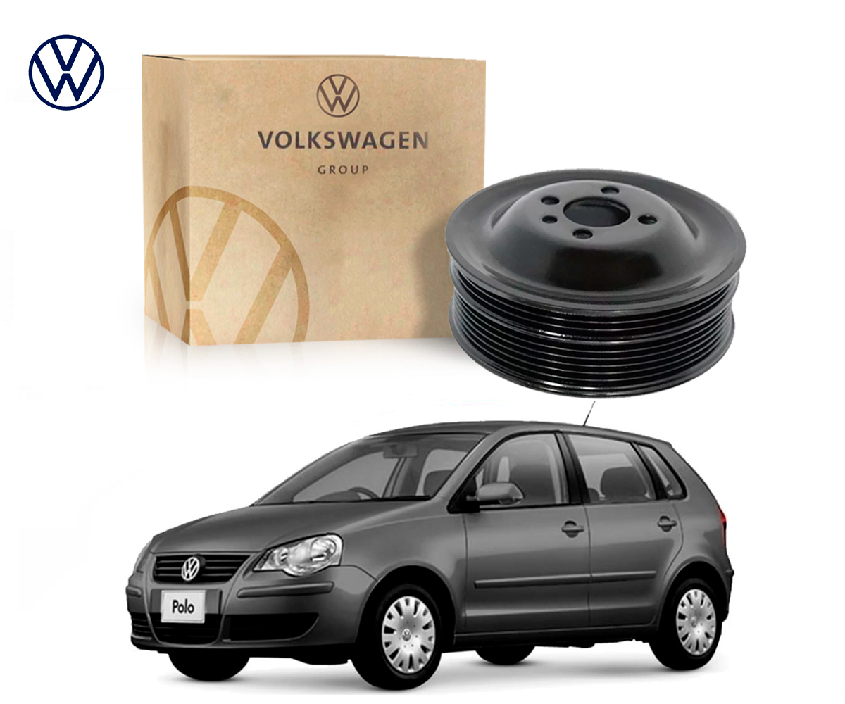  POLIA DO VIRABREQUIM ORIGINAL VOLKSWAGEN POLO 1.6 2.0 2007 A 2011