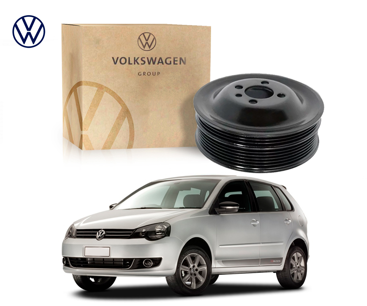  POLIA DO VIRABREQUIM ORIGINAL VOLKSWAGEN POLO 1.6 2.0 2012 A 2015