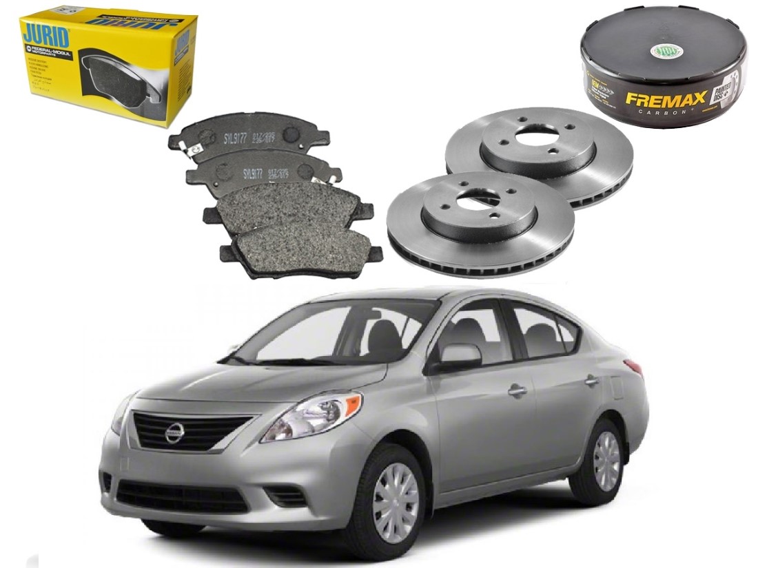  KIT DISCO PASTILHA FREIO DIANTEIRO FREMAX NISSAN VERSA 1.6 2012 A 2014