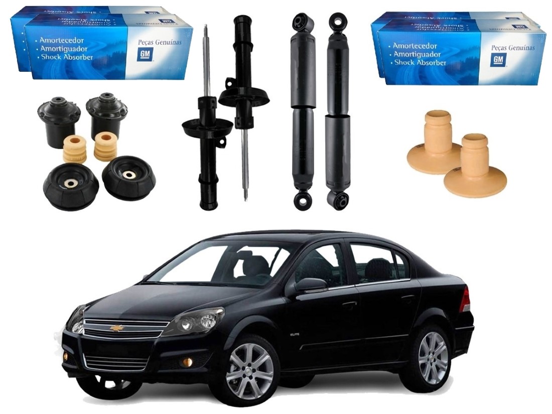  KIT AMORTECEDOR DIANTEIRO TRASEIRO GM CHEVROLET VECTRA 2.0 2.4 2006 A 2011