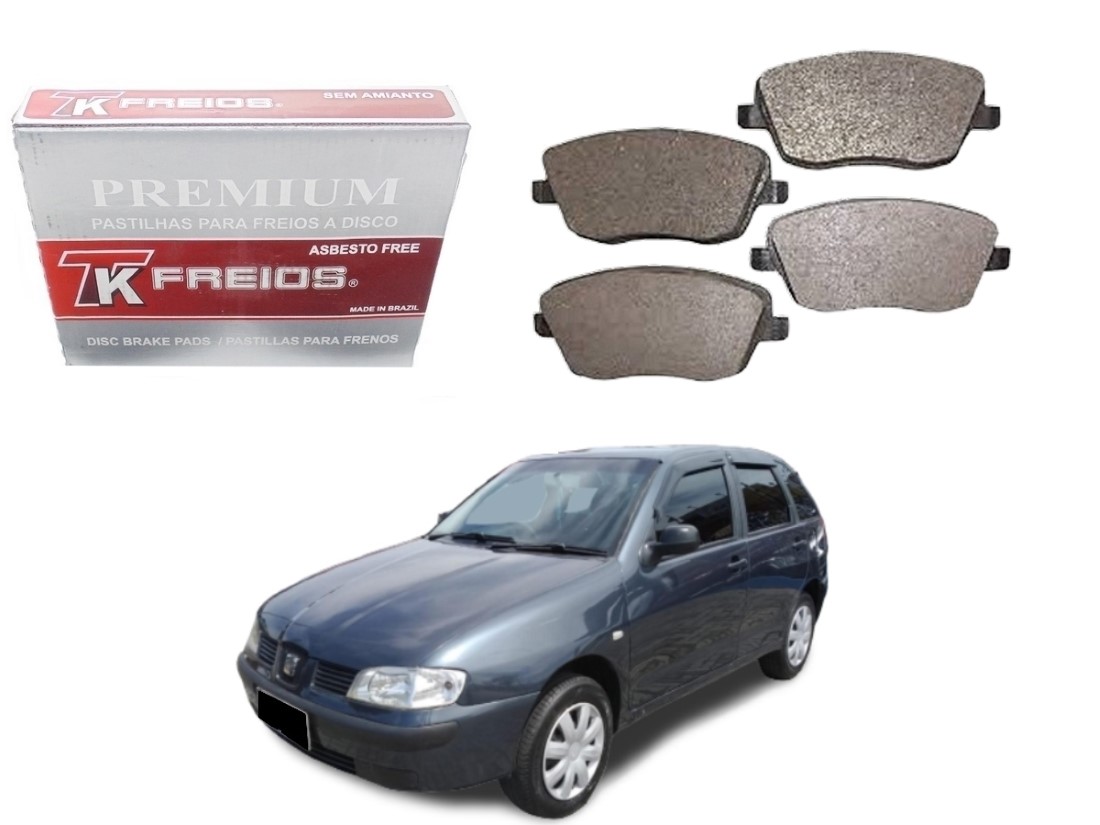  PASTILHA FREIO DIANTEIRA TK FREIOS SEAT IBIZA 1.4 1.9 2002 A 2008