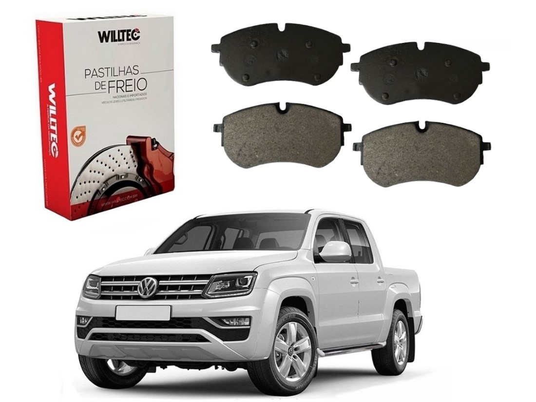  PASTILHA FREIO DIANTEIRA WILLTEC VOLKSWAGEN AMAROK 3.0 2018 A 2020