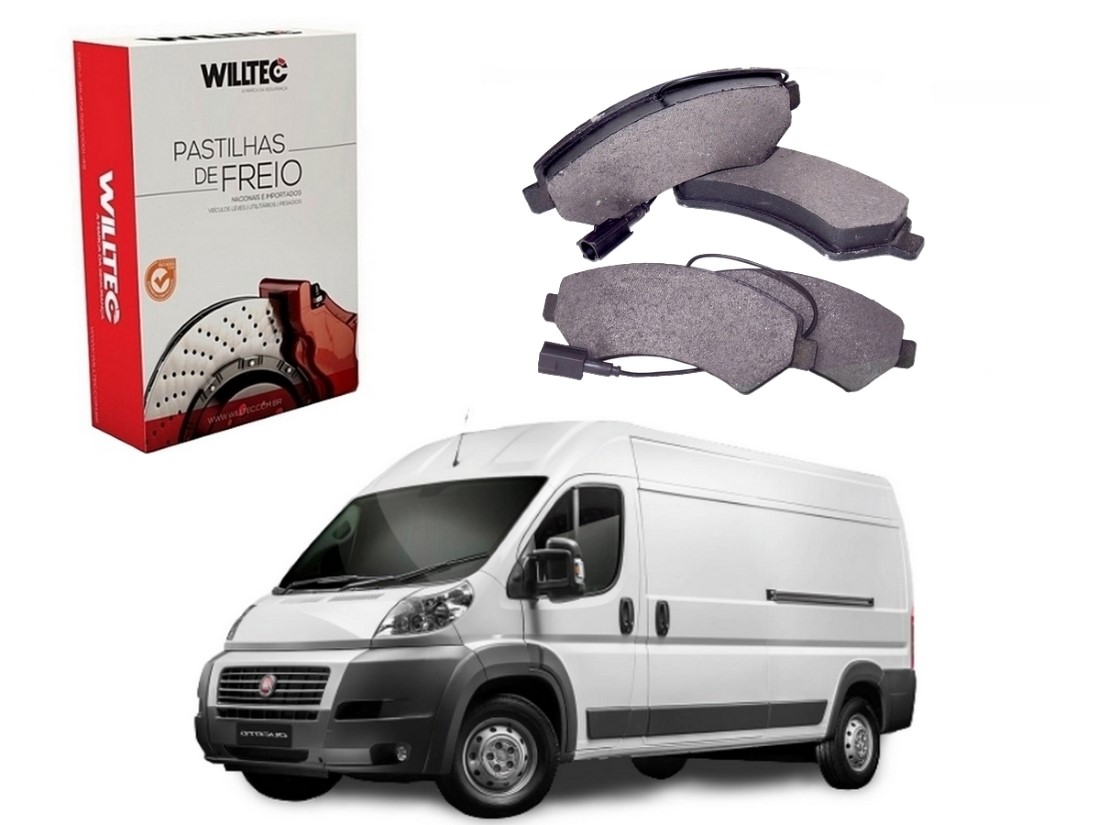  PASTILHA FREIO DIANTEIRA WILLTEC FIAT DUCATO MAXICARGO 2.3 2018 A 2020