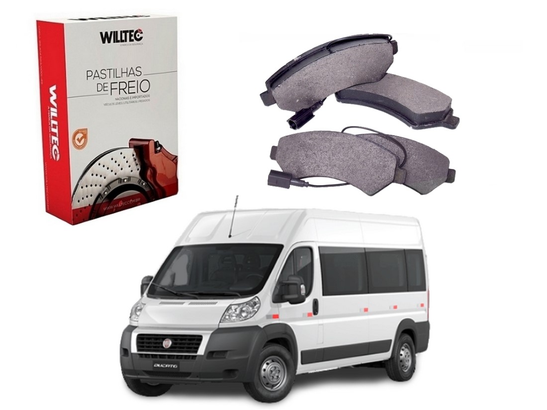  PASTILHA FREIO DIANTEIRA WILLTEC FIAT DUCATO MINIBUS 2.3 2018 A 2020