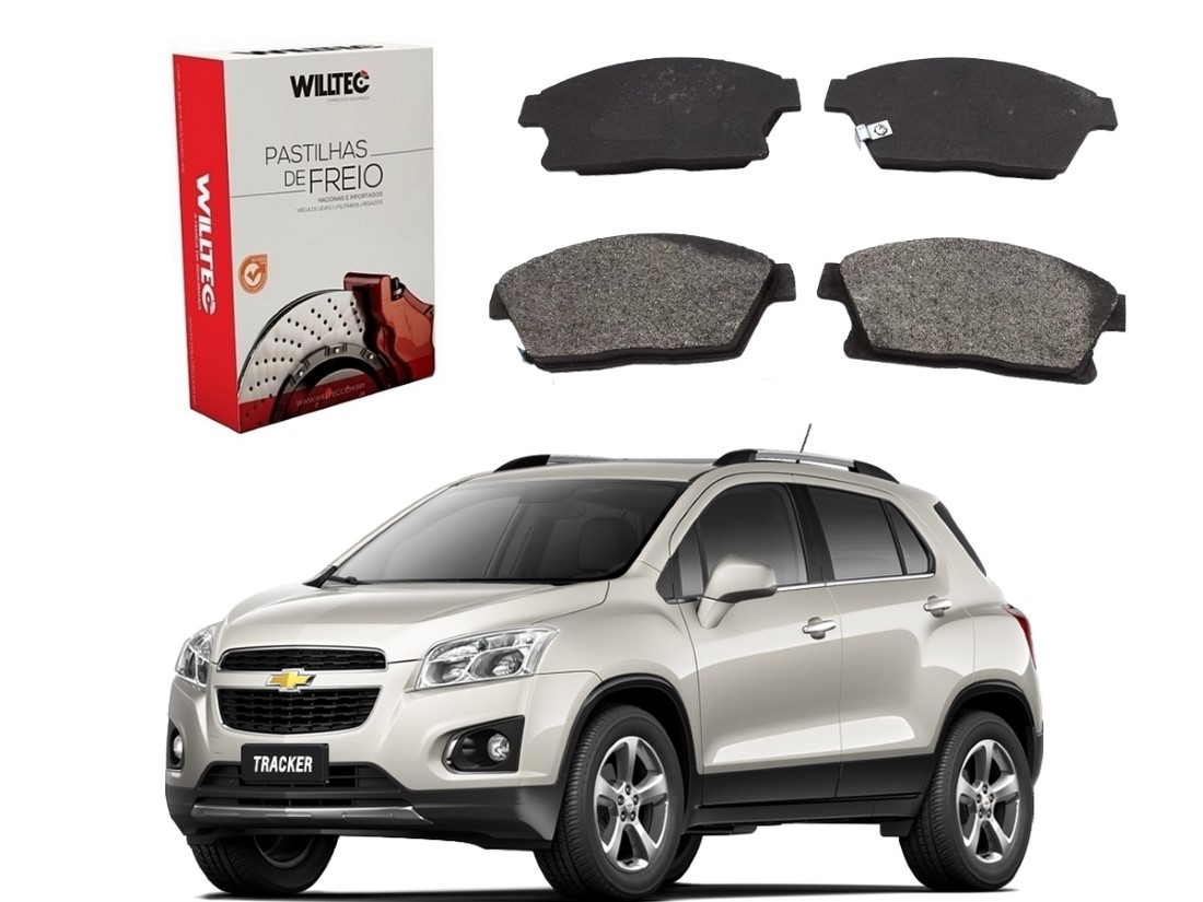  PASTILHA FREIO DIANTEIRA WILLTEC CHEVROLET TRACKER 1.8 2.0 2014 A 2016