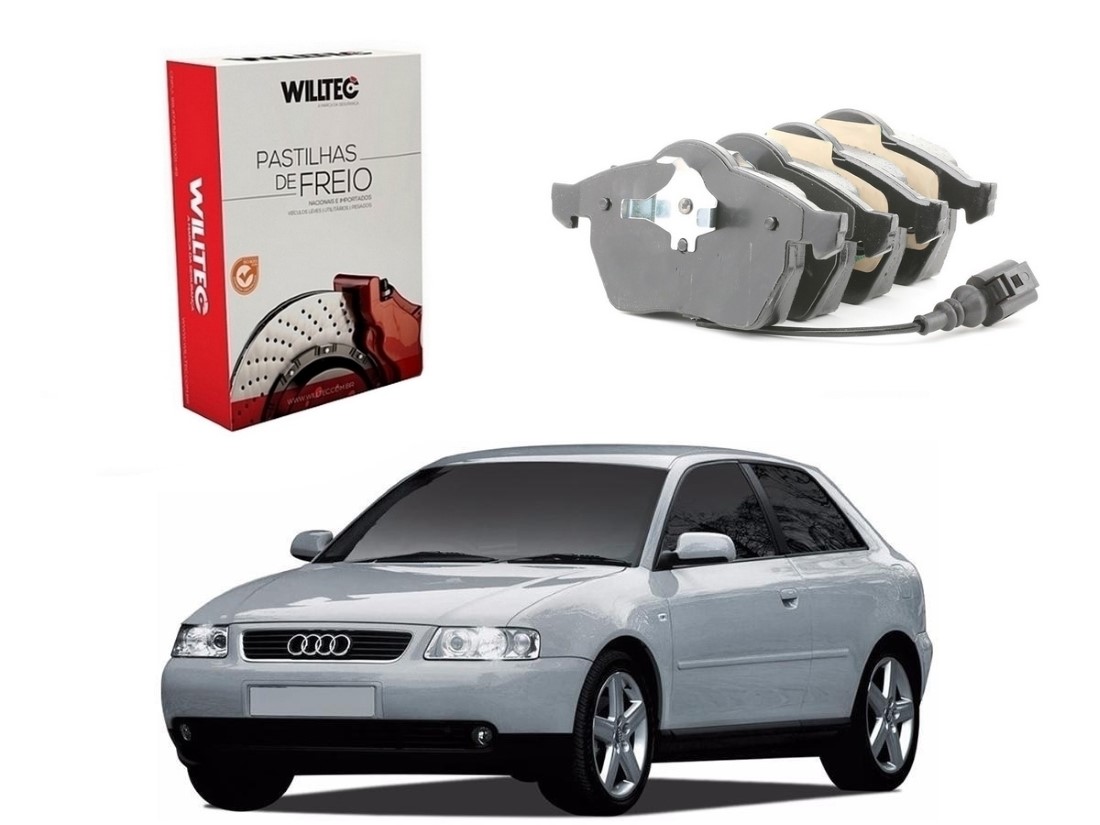  PASTILHA FREIO DIANTEIRA WILLTEC SENSOR AUDI A3 1.8 1996 A 2003