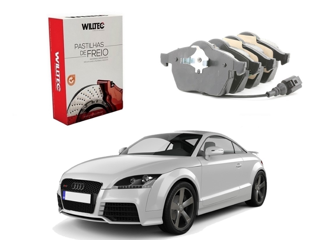  PASTILHA FREIO DIANTEIRA WILLTEC SENSOR AUDI TT 1.8 1998 A 2006