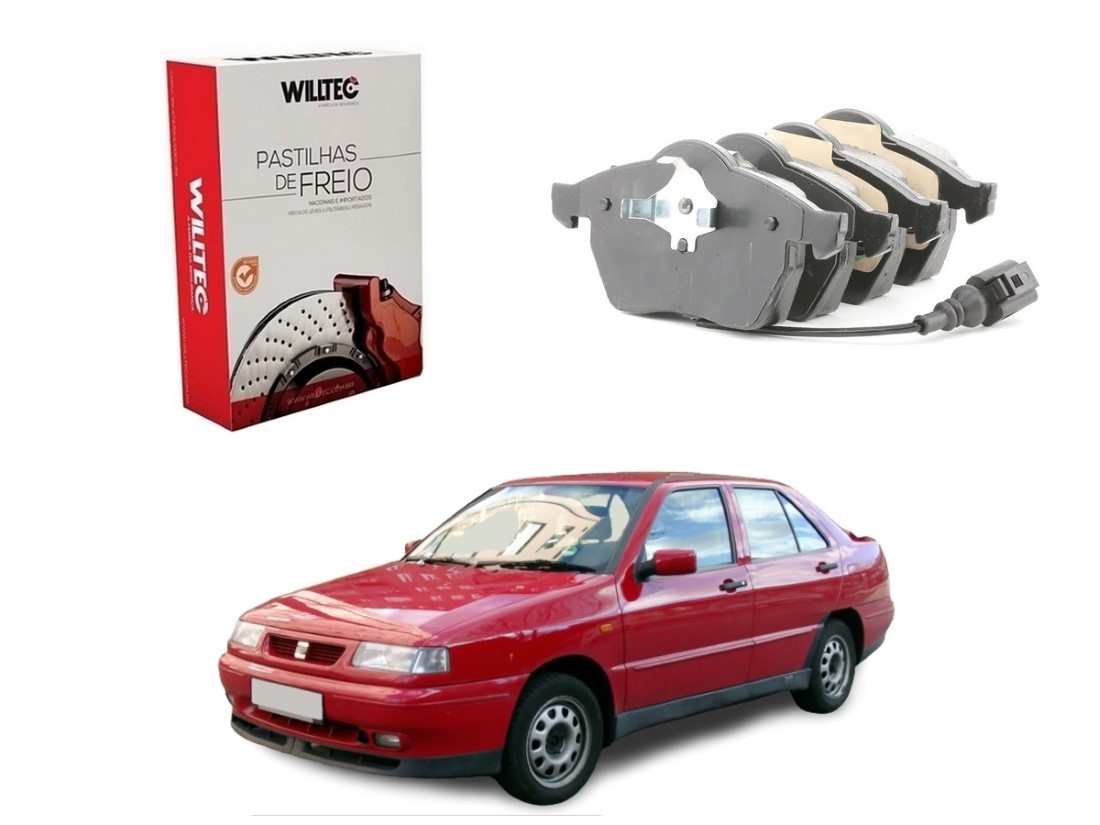  PASTILHA FREIO DIANTEIRA WILLTEC SENSOR SEAT TOLEDO 1.8 2.3 1999 A 2004