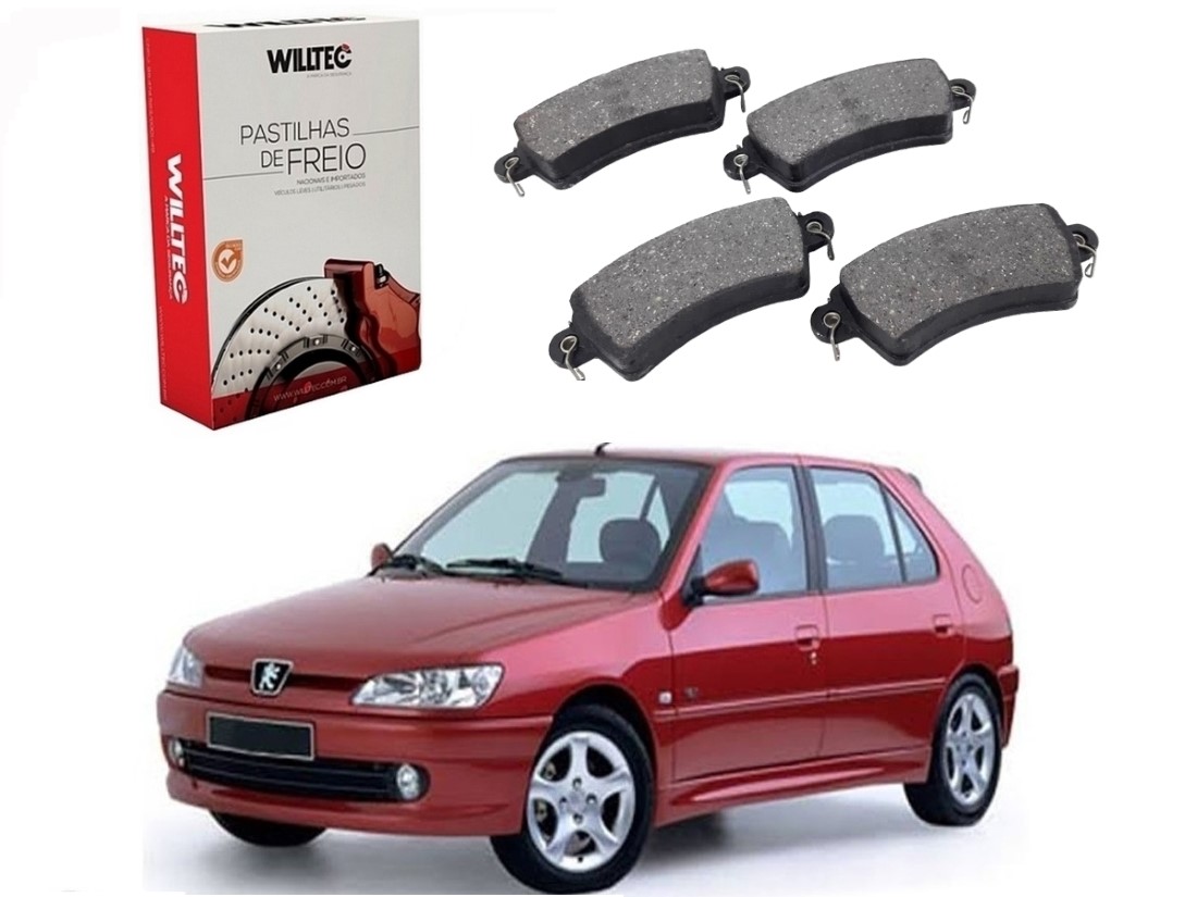  PASTILHA FREIO DIANTEIRA WILLTEC PEUGEOT 306 2.0 1999 A 2002