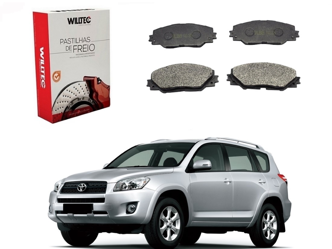  PASTILHA FREIO DIANTEIRA WILLTEC TOYOTA RAV4 2.0 2006 A 2012