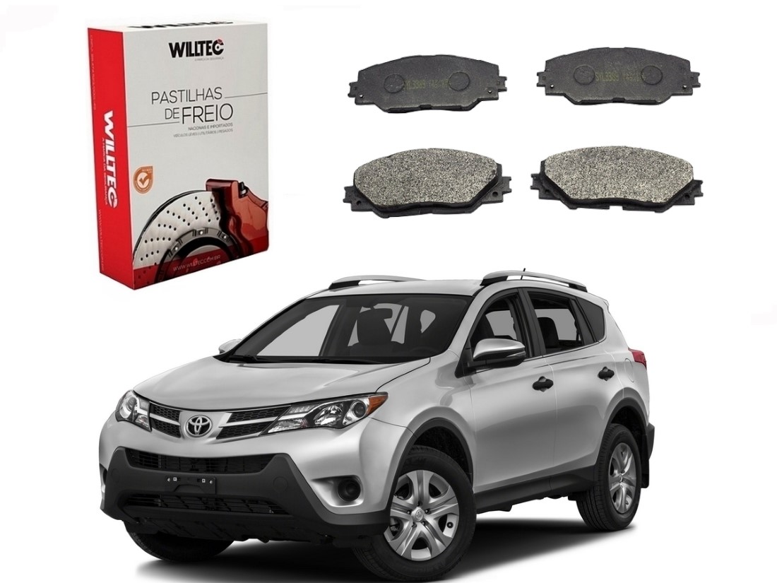  PASTILHA FREIO DIANTEIRA WILLTEC TOYOTA RAV4 2.0 2.5 2013 A 2018