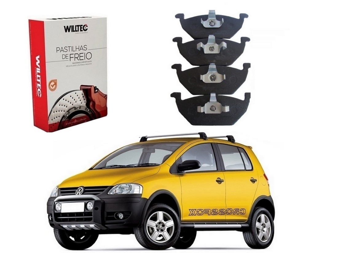  PASTILHA FREIO DIANTEIRA WILLTEC VOLKSWAGEN CROSSFOX 1.6 2006 A 2009