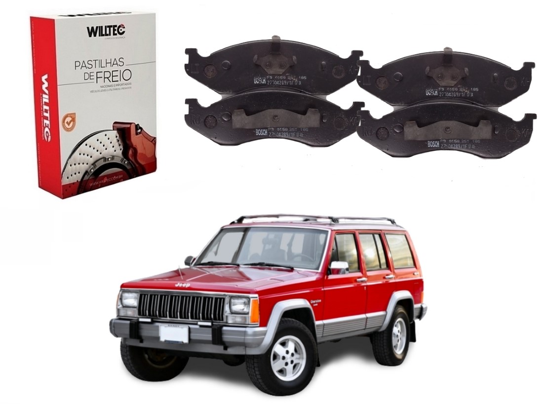  PASTILHA FREIO DIANTEIRA WILLTEC JEEP CHEROKEE LAREDO 4.0 1992 A 1998