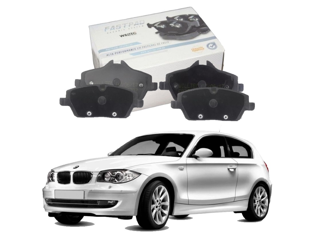  PASTILHA FREIO DIANTEIRA WILLTEC CERAMICA BMW 118I 120I 2.0 2004 A 2010