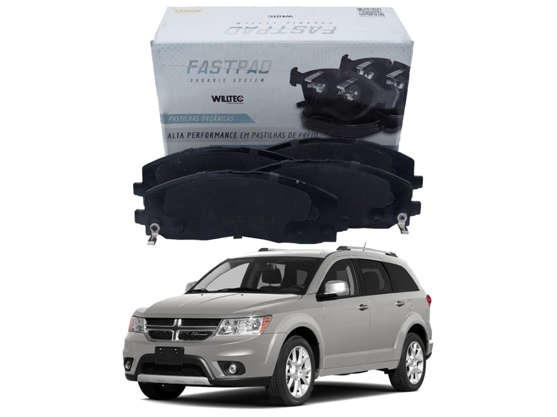  PASTILHA FREIO DIANTEIRA WILLTEC CERAMICA DODGE JOURNEY 3.6 2012 A 2016