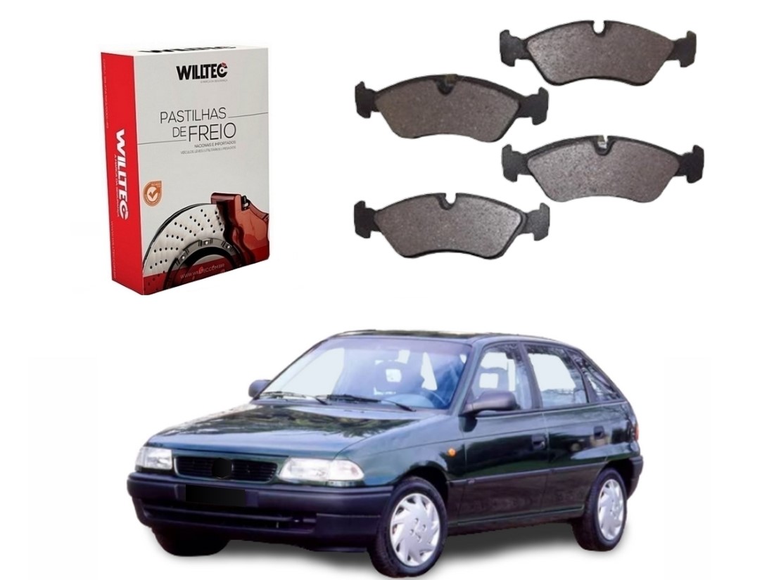  PASTILHA FREIO DIANTEIRA WILLTEC CHEVROLET ASTRA 2.0 1995 A 1998