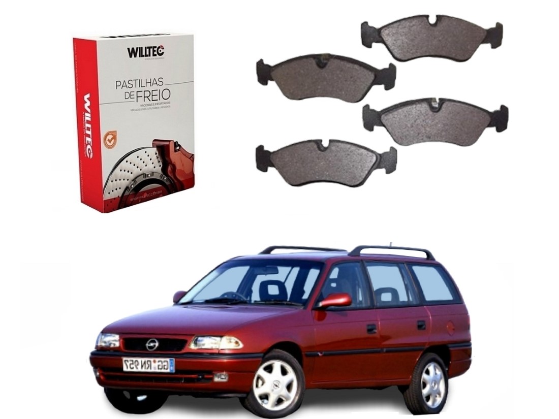  PASTILHA FREIO DIANTEIRA WILLTEC CHEVROLET ASTRA SW 2.0 1995 A 1998