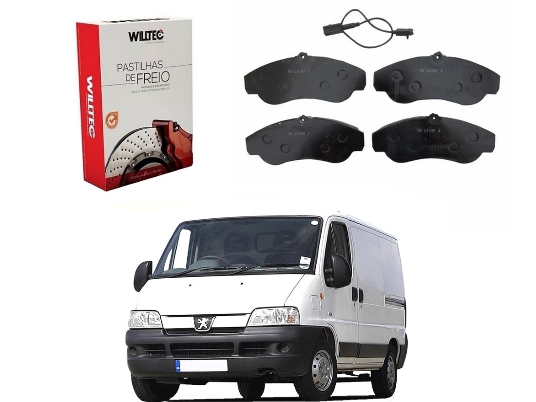  PASTILHA FREIO DIANTEIRA WILLTEC PEUGEOT BOXER 2.8 2002 A 2006