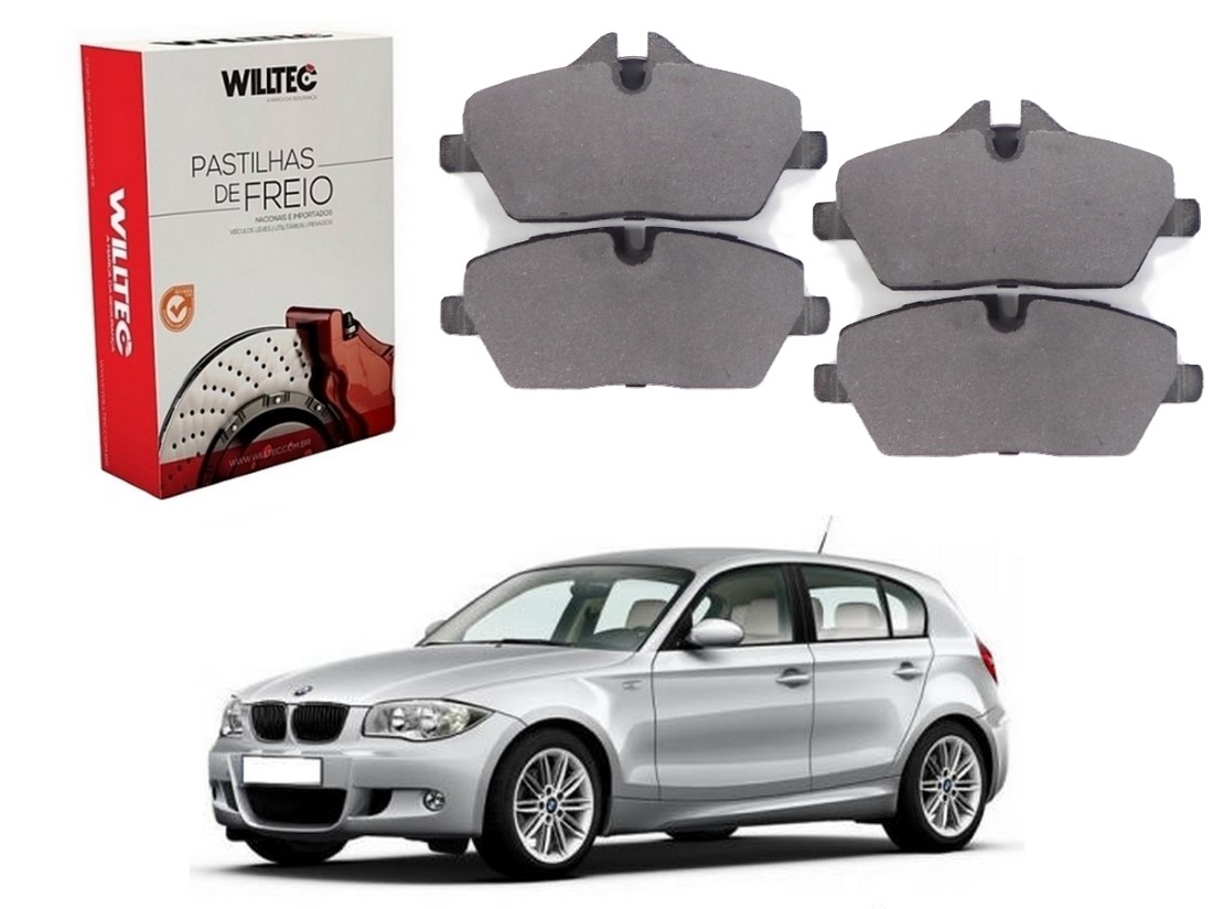  PASTILHA FREIO DIANTEIRA WILLTEC BMW 116I 1.6 2004 A 2010