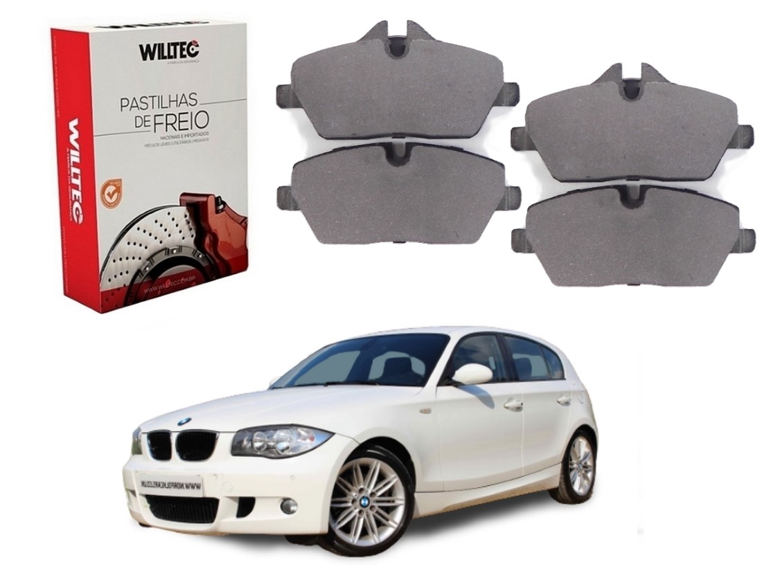  PASTILHA FREIO DIANTEIRA WILLTEC BMW 118I 2.0 2004 A 2010