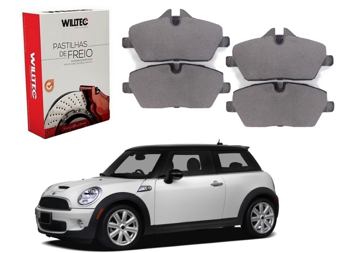  PASTILHA FREIO DIANTEIRA WILLTEC MINI COOPER 1.6 2007 A 2013