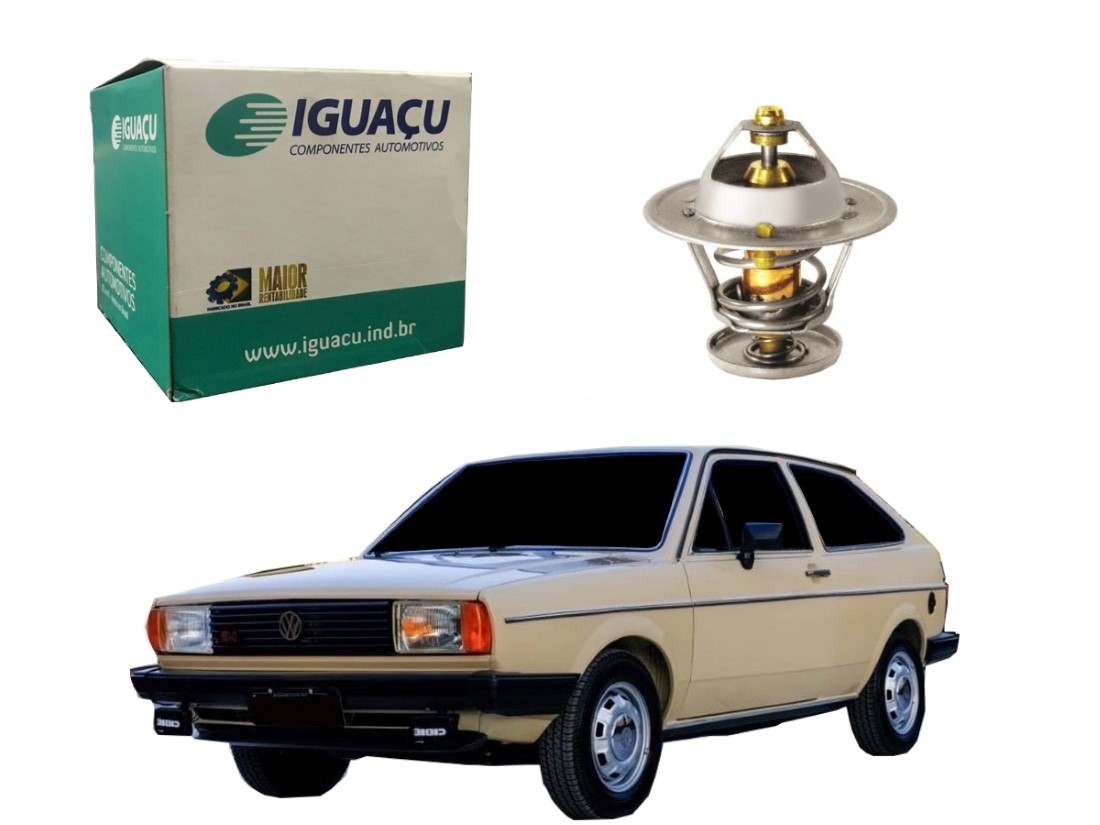  VALVULA TERMOSTATICA IGUAÇU VOLKSWAGEN GOL 1.6 AP 1.8 AP 1984 A 1987