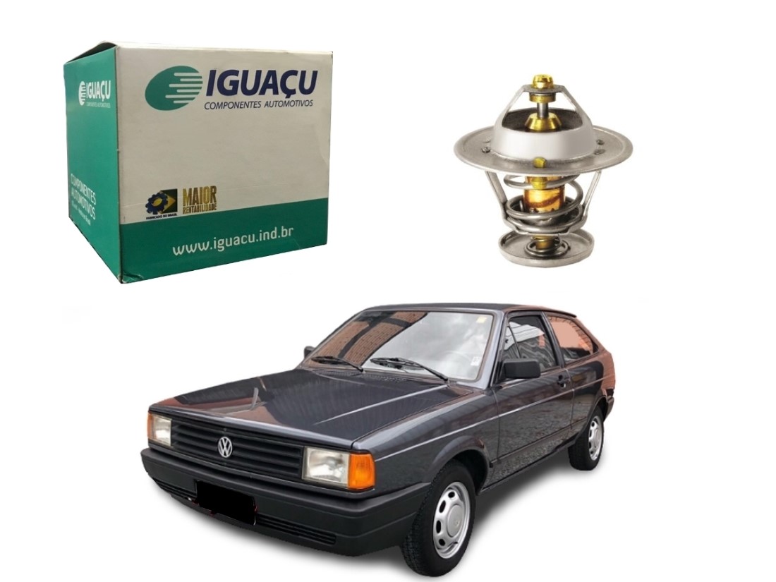  VALVULA TERMOSTATICA IGUAÇU VOLKSWAGEN GOL 1.6 AP 1.8 AP 1988 A 1990