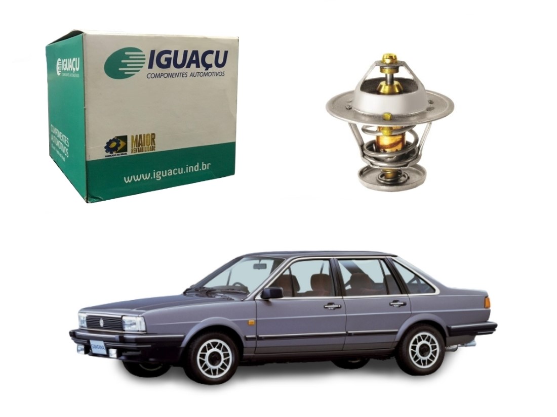  VALVULA TERMOSTATICA IGUAÇU VOLKSWAGEN SANTANA 1.8 AP 2.0 AP 1984 A 1990