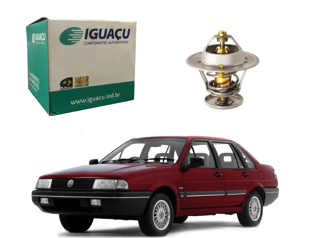  VALVULA TERMOSTATICA IGUAÇU VOLKSWAGEN SANTANA 1.8 AP 2.0 AP 1991 A 1996