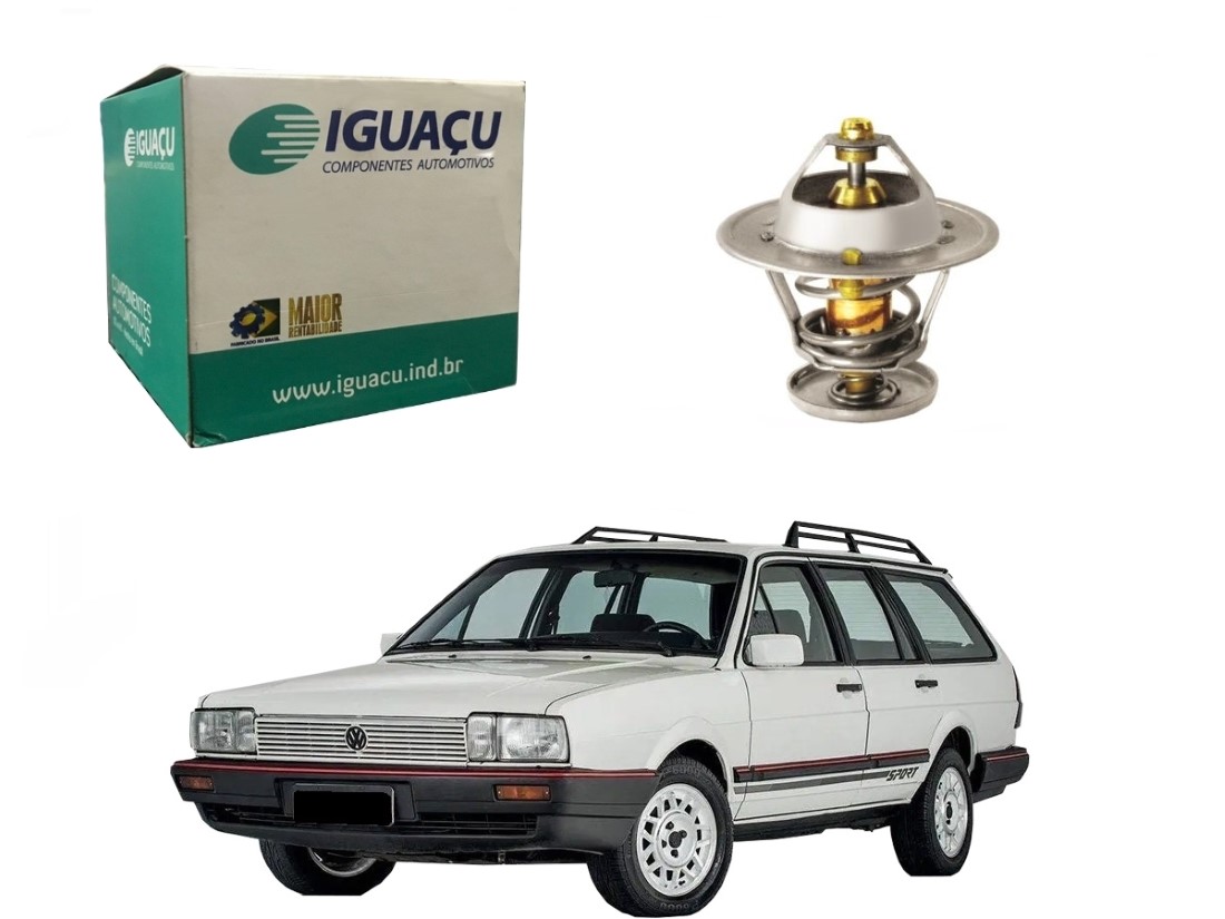  VALVULA TERMOSTATICA IGUAÇU VOLKSWAGEN SANTANA QUANTUM 1.8 AP 2.0 AP 1985 A 1990