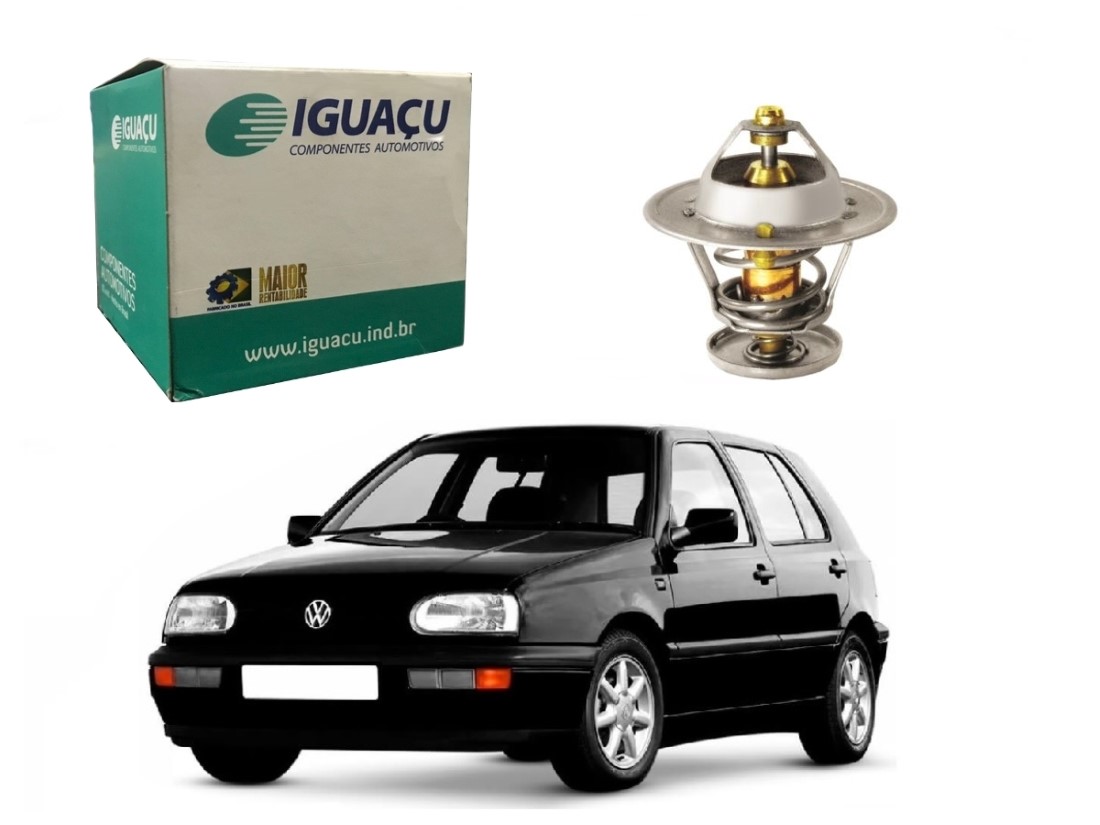  VALVULA TERMOSTATICA IGUAÇU VOLKSWAGEN GOLF 1.8 AP 2.0 AP 1994 A 1998