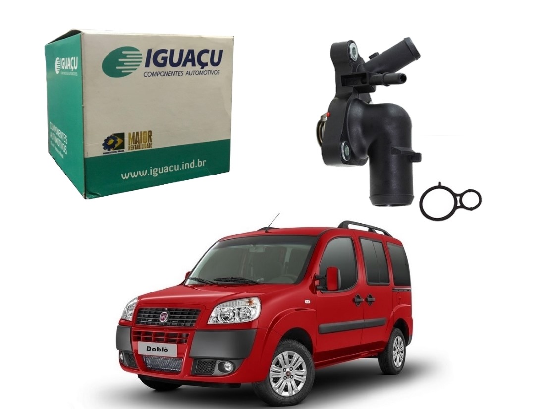  VALVULA TERMOSTATICA IGUAÇU FIAT DOBLO 1.6 16V 2011 A 2020