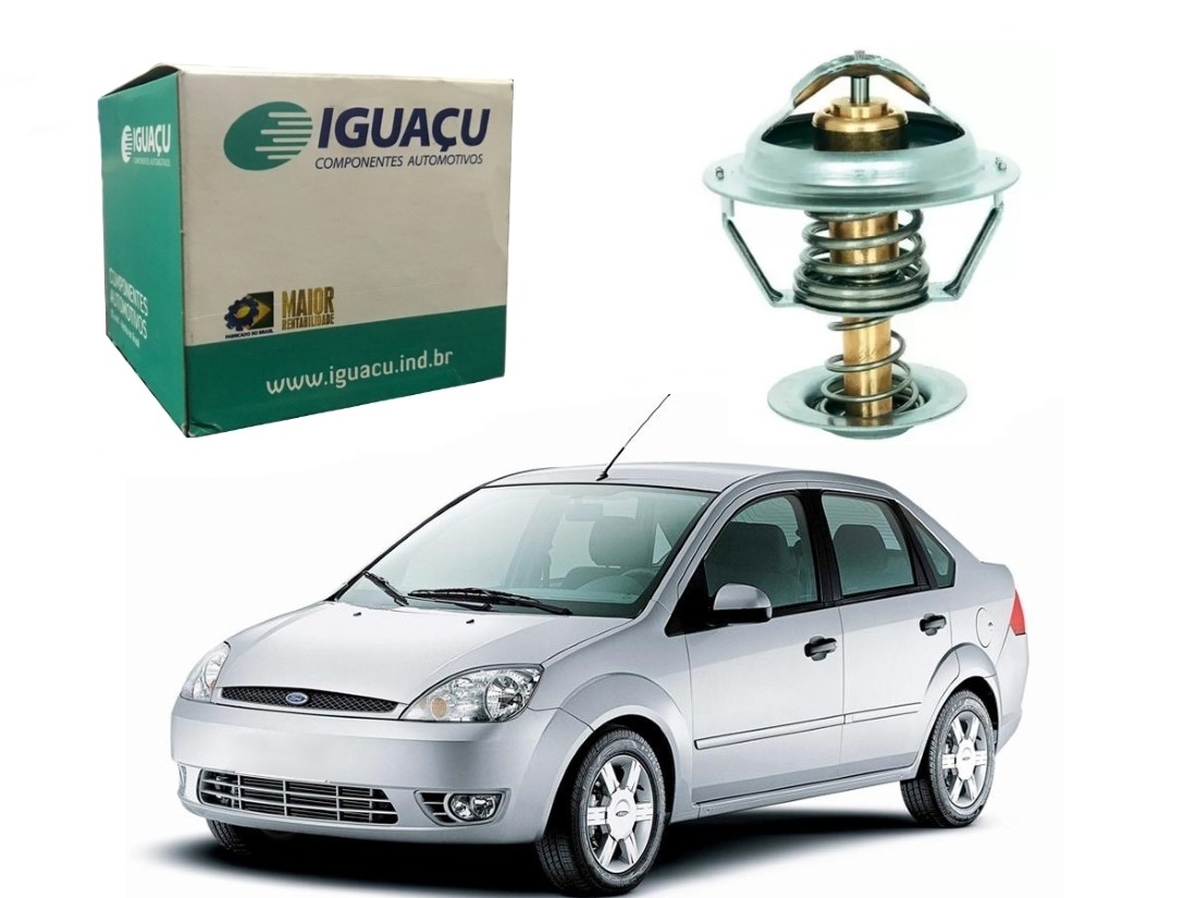  VALVULA TERMOSTATICA IGUAÇU FORD FIESTA SEDAN 1.0 1.6 2003 A 2006