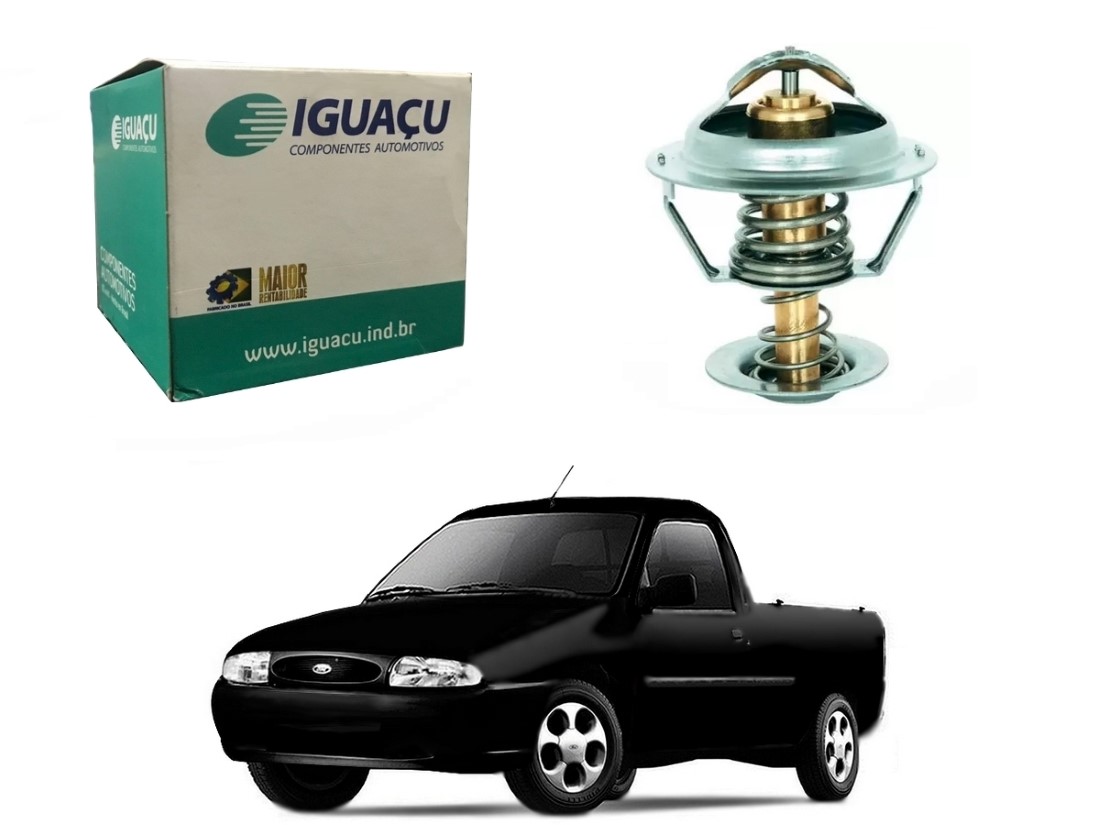  VALVULA TERMOSTATICA IGUAÇU FORD COURIER 1.6 1999 A 2002