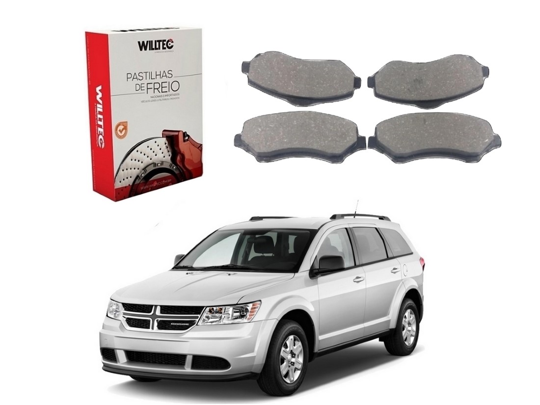  PASTILHA FREIO DIANTEIRA WILLTEC DODGE JOURNEY 2.7 2008 A 2011