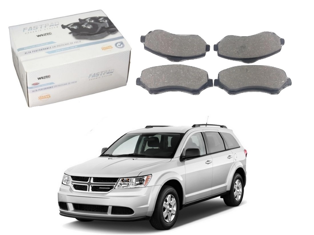  PASTILHA FREIO DIANTEIRA CERAMICA WILLTEC DODGE JOURNEY 2.7 2008 A 2011