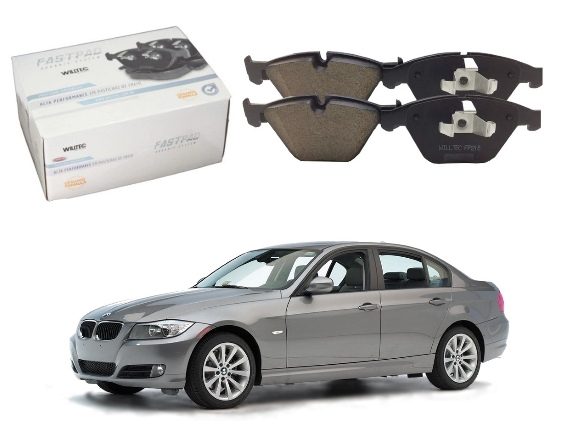  PASTILHA FREIO DIANTEIRA CERAMICA WILLTEC BMW 320 2.0 2007 A 2011