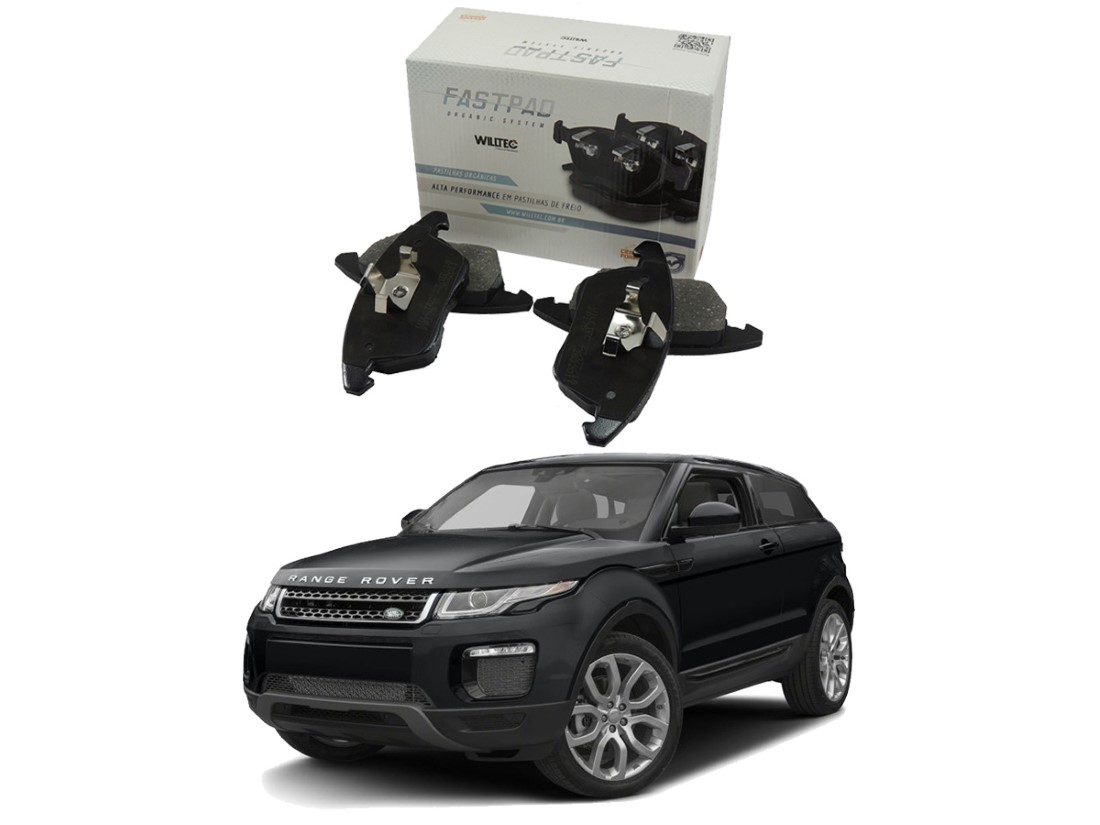  PASTILHA FREIO DIANTEIRA CERAMICA WILLTEC LAND ROVER EVOQUE 2.0 2.2 2011 A 2015