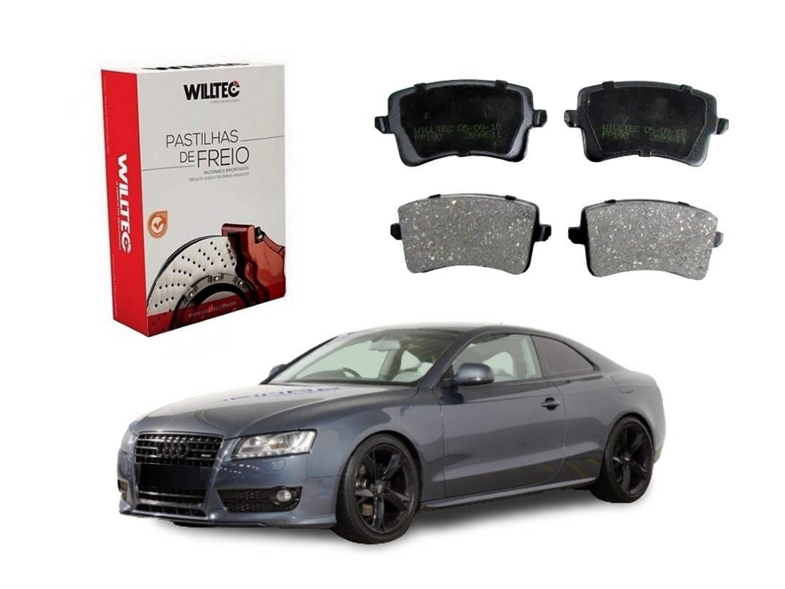  PASTILHA FREIO TRASEIRA WILLTEC AUDI A5 3.0 3.2 2008 A 2011