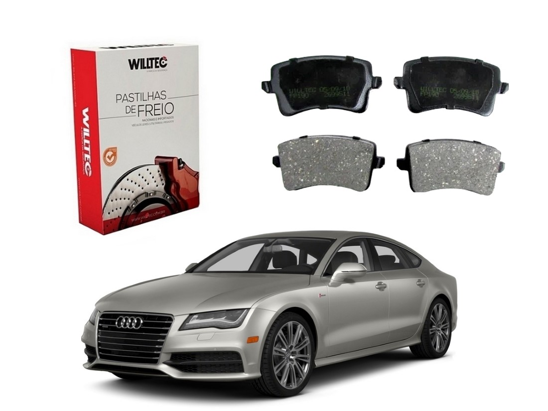  PASTILHA FREIO TRASEIRA WILLTEC AUDI A7 3.0 2010 A 2016