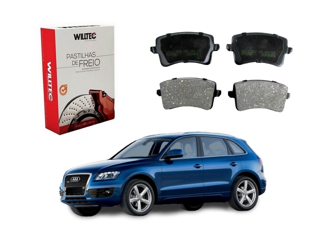  PASTILHA FREIO TRASEIRA WILLTEC AUDI Q5 2.0 3.2 2008 A 2016