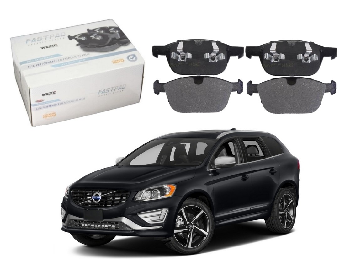  PASTILHA FREIO DIANTEIRA CERAMICA WILLTEC VOLVO XC60 2.0 3.0 2014 A 2016