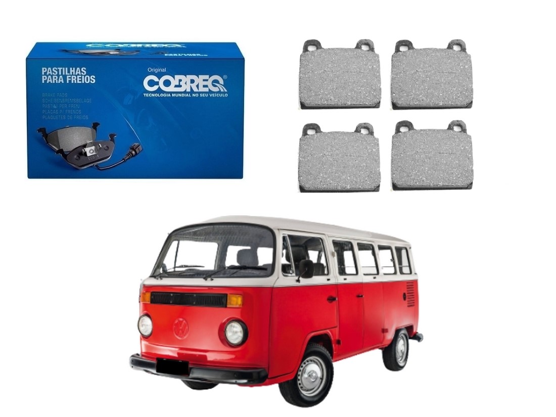  PASTILHA FREIO DIANTEIRA COBREQ VOLKSWAGEN KOMBI 1600 1982 A 1996